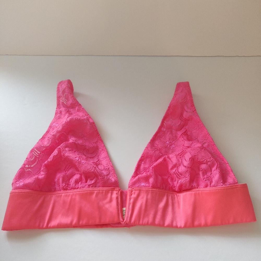 Free people intimately Hot pink lace bralette